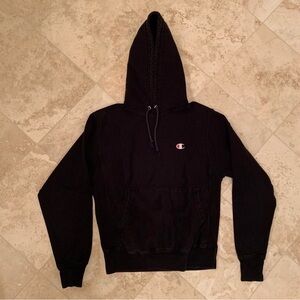 Champion Men's Black Hoodie Sweater